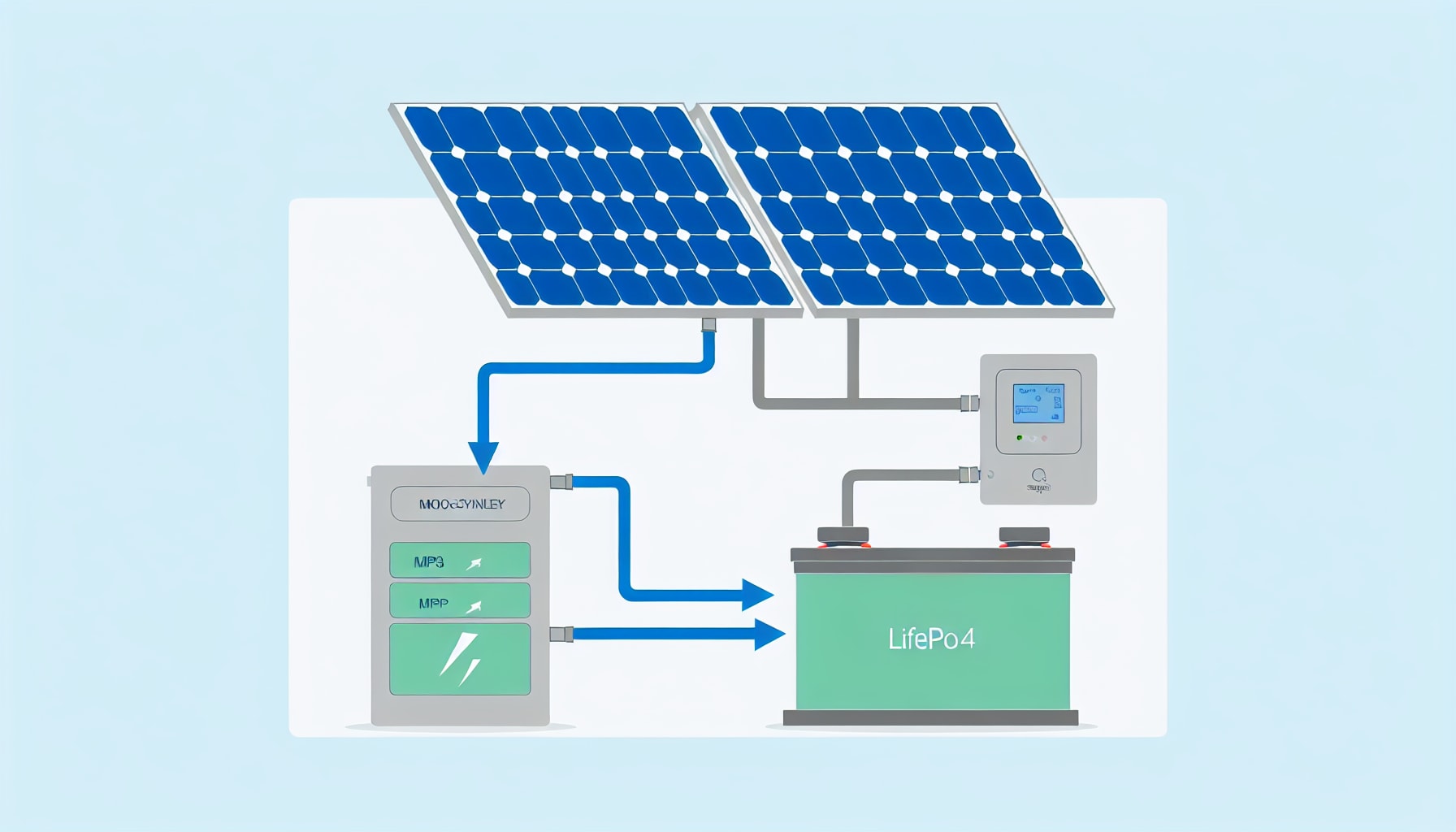 オフグリッドソーラー発電システムの構成機材
